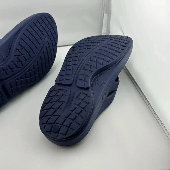 OOFOS ORIGINAL SANDAL SHOE - NAVY COLOR UNISEX SIZE WOMEN 10/MEN 8 - Picture 8 of 12